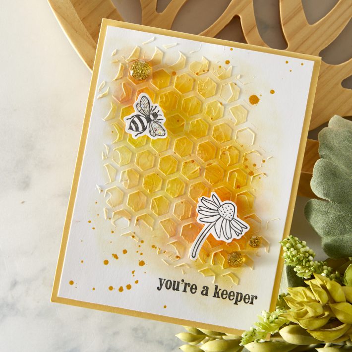 What's New | FSJ Buzzworthy Collection - Sweet Honeycomb Stencil from the FSJ Buzzworthy Collection
