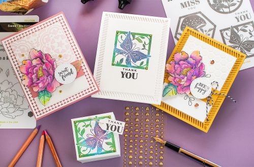 Spellbinders & FSJ Buzzworthy Project Kit | Cardmaking Inspiration With Bibi Cameron | Video tutorial #NeverStopMaking #DieCutting #Cardmaking