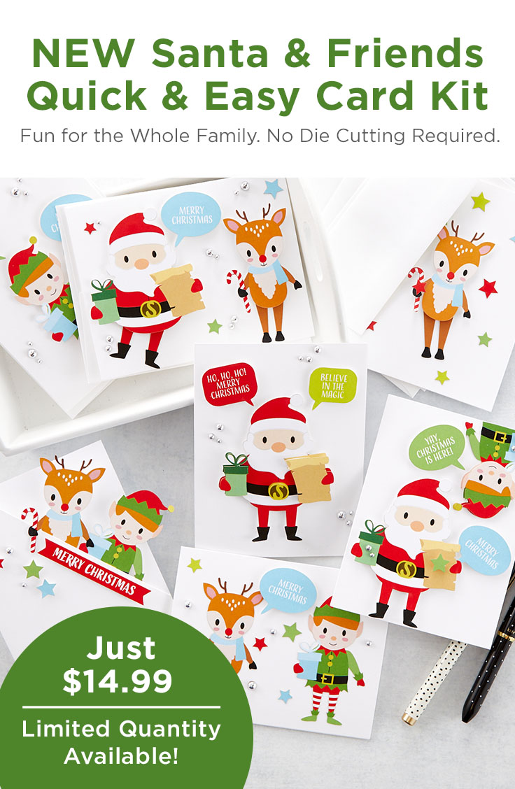 What’s New | Santa & Friends Quick and Easy Card Kit
