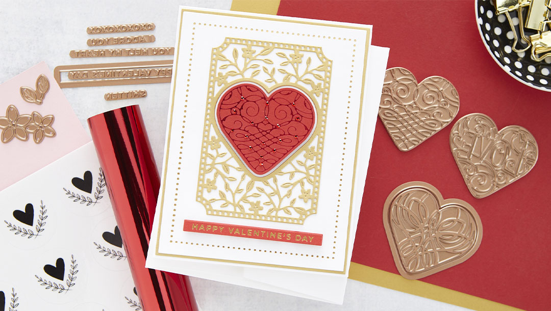 January 2021 Glimmer Hot Foil Kit of the Month is Here – Calligraphy Hearts