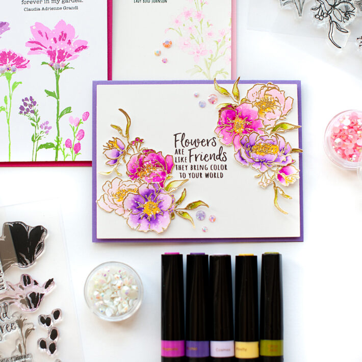 Watercolor Florals Card Set with Lea Lawson