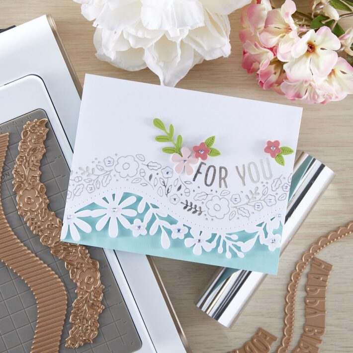April 2021 Glimmer Hot Foil Kit of the Month is Here – Curved Glimmer Border & Sentiments 
