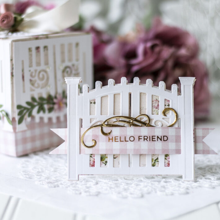 May 2021 Amazing Paper Grace Die of the Month is Here – Mini 3D Vignette Garden Gate