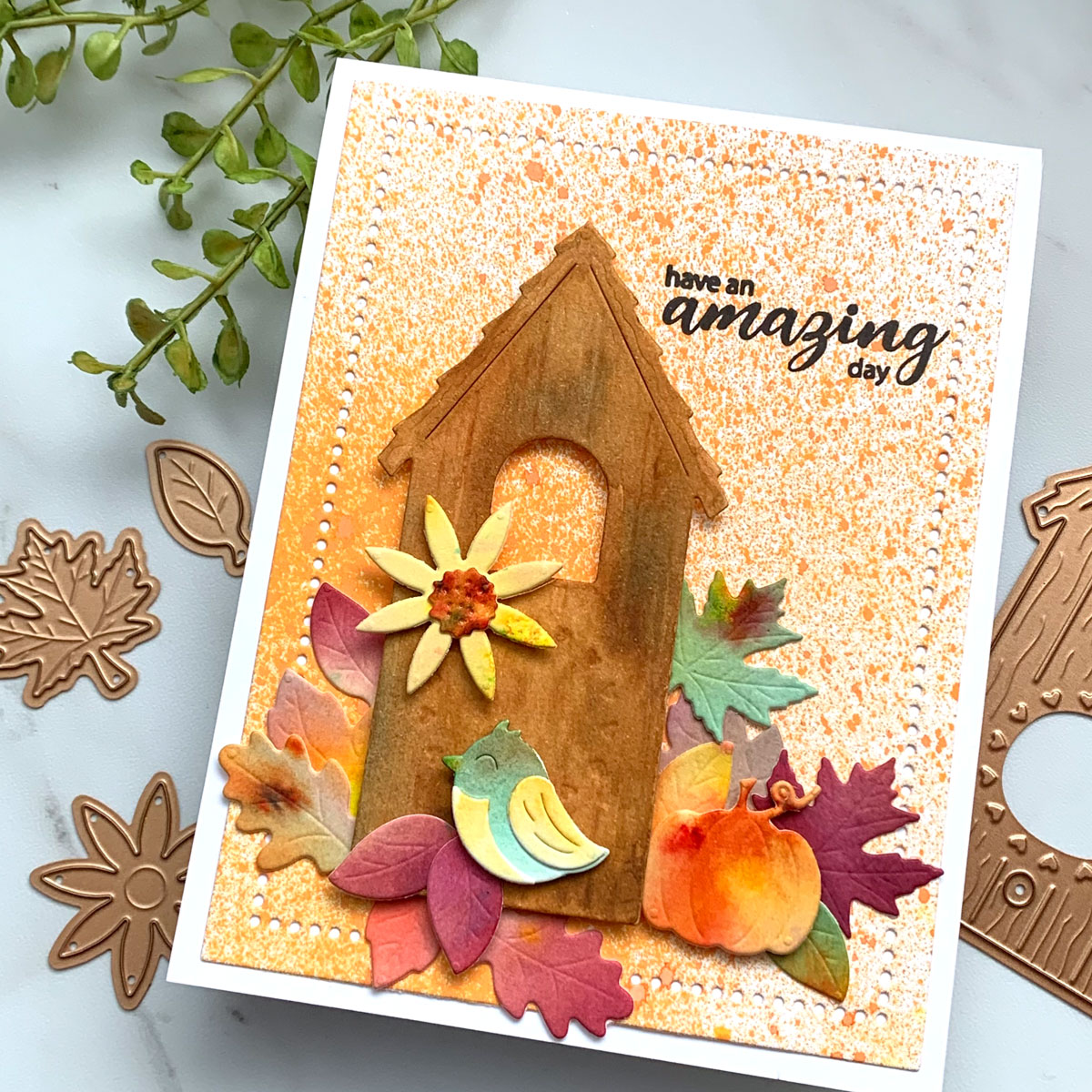 Die Cut Layered Berry Bird Card - Sandi MacIver - Card making and paper  crafting made easy
