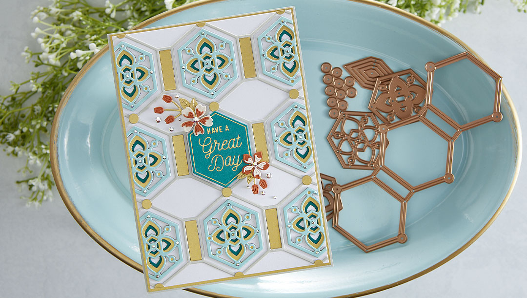 August 2021 Small Die of the Month Is Here – Hex Kaleidoscope Tile
