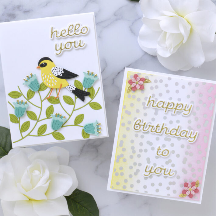 September 2021 Small Die of the Month Is Here – Layered Mix & Match Sentiments