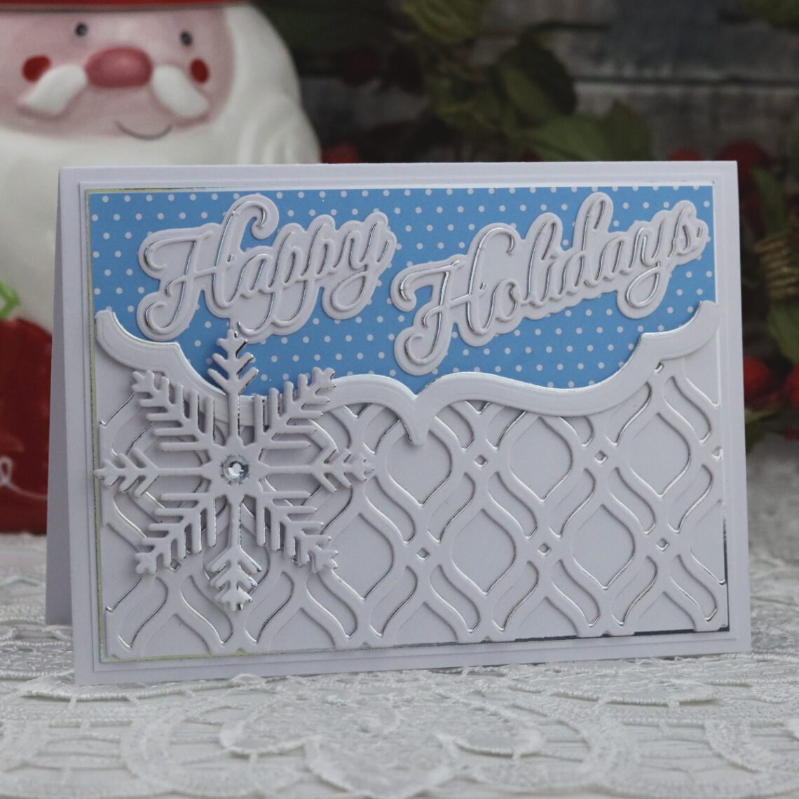 Christmas Card Making KIT Create & Craft Foiled Card Pearl Card Glitter Foam 