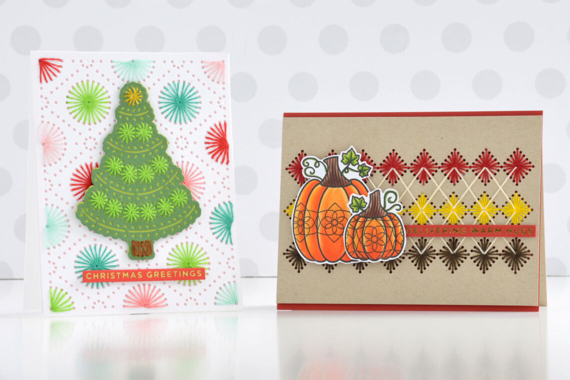 Merry Stitchmas Collection – Stitched Card Inspiration with Annie Williams