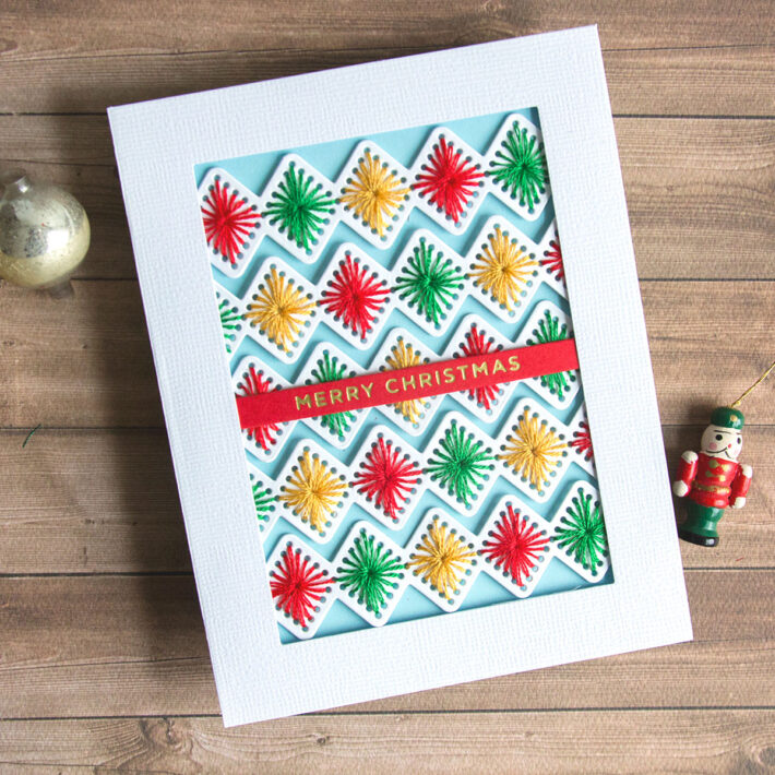 All Stitched Up in Traditional Christmas Colors with Jean Manis