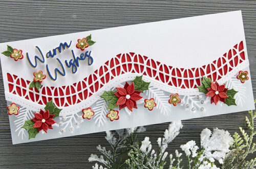 November 2021 Large Die of the Month Preview & Tutorials – Christmas Foliage Strip & Borders