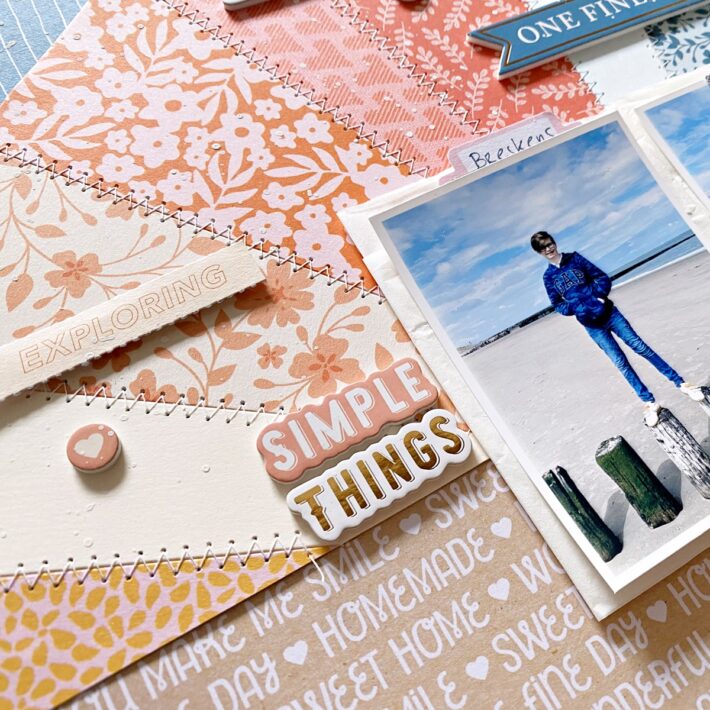 Scrapbook Layout with Zsoka Marko - Using Electronic and Manual Machines Together