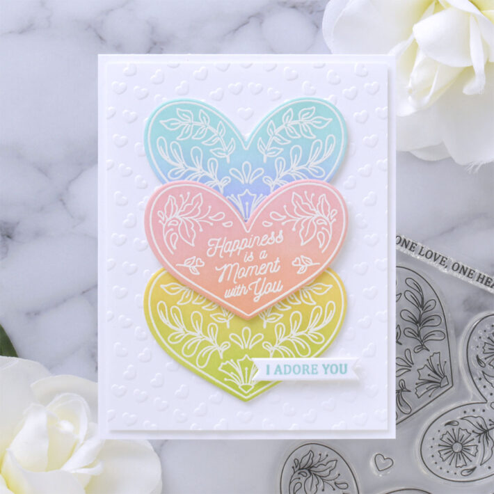 January 2022 Clear Stamp + Die of the Month Preview & Tutorials – One Love, One Heart