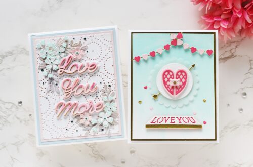 Handmade Cards using Love You More Collection | with Hussena Calcuttawala