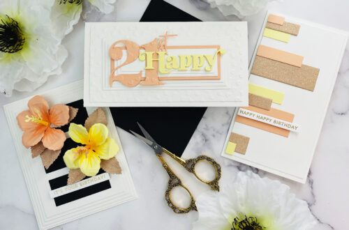 Card Ideas with Precision Layering Basics Collection by Joy Baldwin