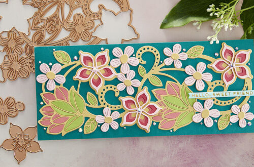 March 2022 Large Die of the Month Preview & Tutorials – Kaleidoscope Floral Slimline