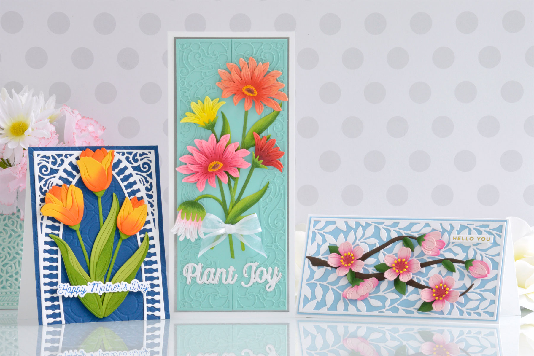 Floral Phrases handmade one layer cards cost just pennies apiece!