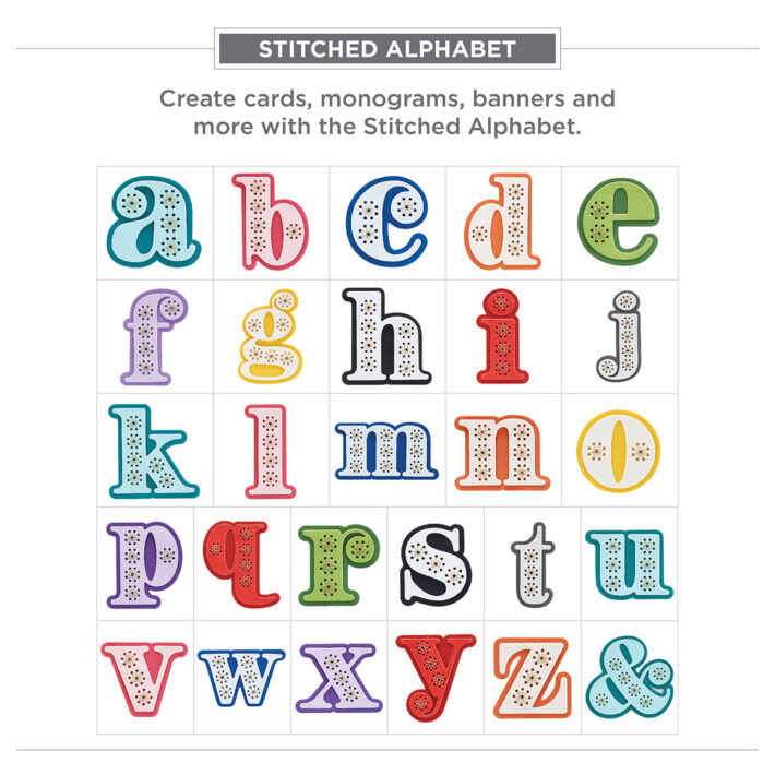 Spellbinders Stitched Alphabet Dies - Education and Inspiration