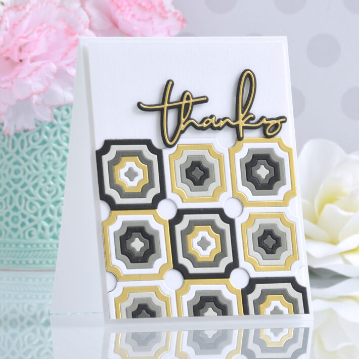 Color Block Mini Shapes Collection with Annie Williams - Mini Inverted Squares Card