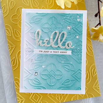 June 2022 Embossing Folder of the Month Preview & Tutorials – Botanical Diamond