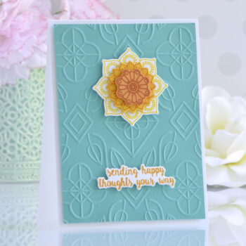 June 2022 Embossing Folder of the Month Preview & Tutorials – Botanical Diamond