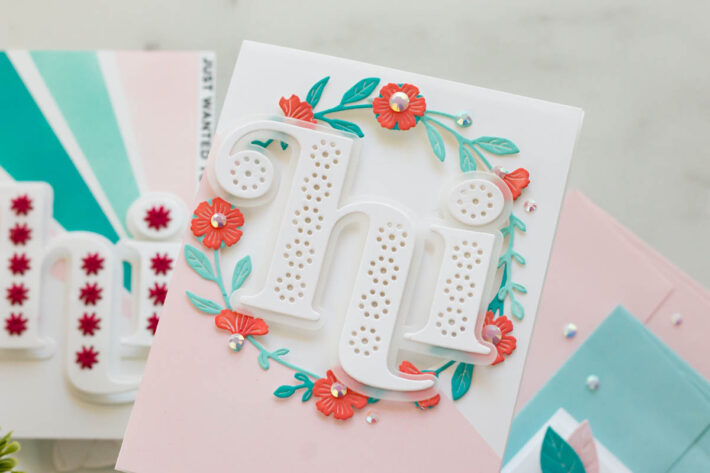 Spellbinders Just Wanted To Say Hi Cards with Marie Nicole Designs