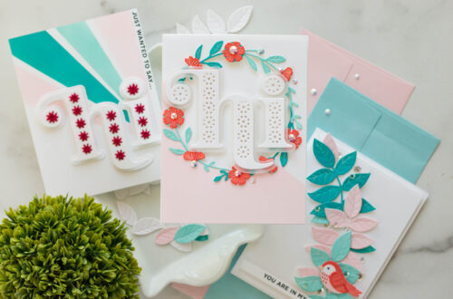 Just Wanted To Say Hi Cards with Marie Nicole Designs