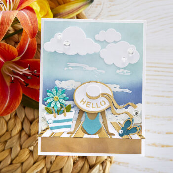 July 2022 Small Die of the Month Preview & Tutorials – Day at the Beach