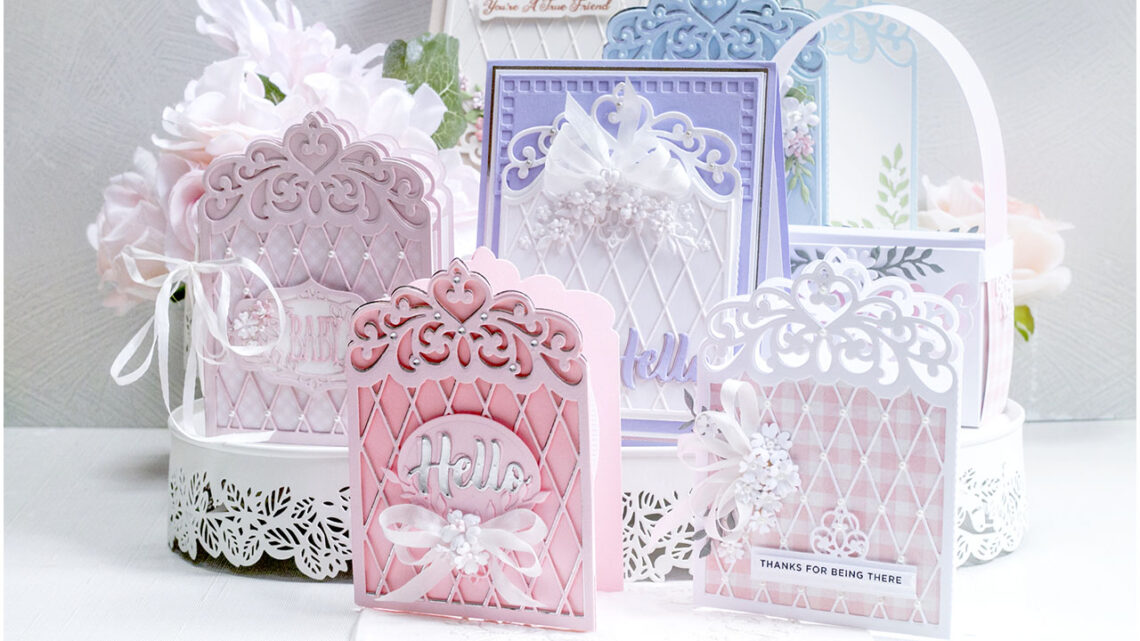 July 2022 Amazing Paper Grace Die of the Month Preview & Tutorials – Tiara Trifold