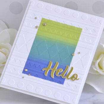 July 2022 Embossing Folder of the Month Preview & Tutorials – Geometric Stripes