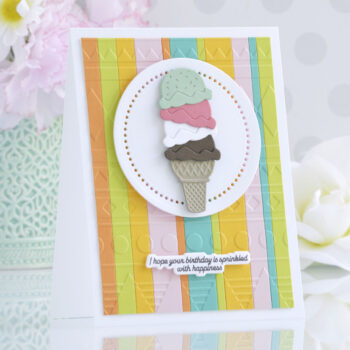 July 2022 Embossing Folder of the Month Preview & Tutorials – Geometric Stripes