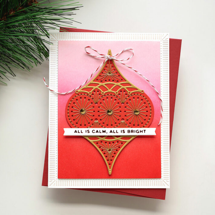 Trio of Stitched Holiday Cards with Jung