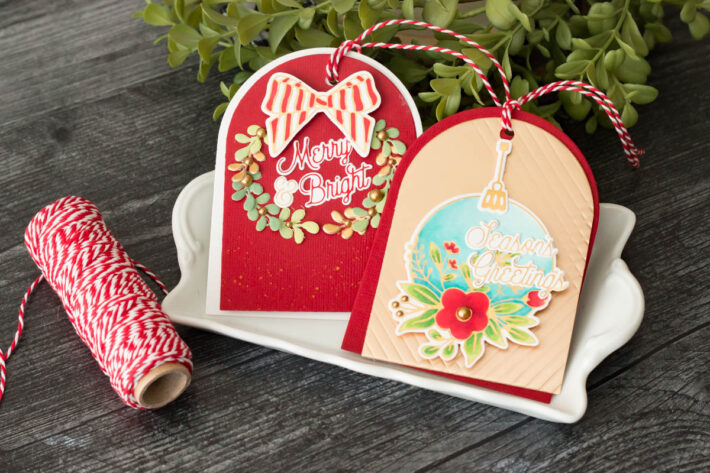 A Trio of Foiled Holiday Tags with Marie Nicole