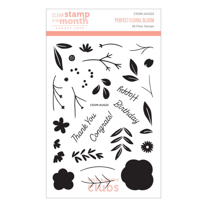 August 2022 Clear Stamp + Die of the Month Preview & Tutorials – Perfect Floral Bloom