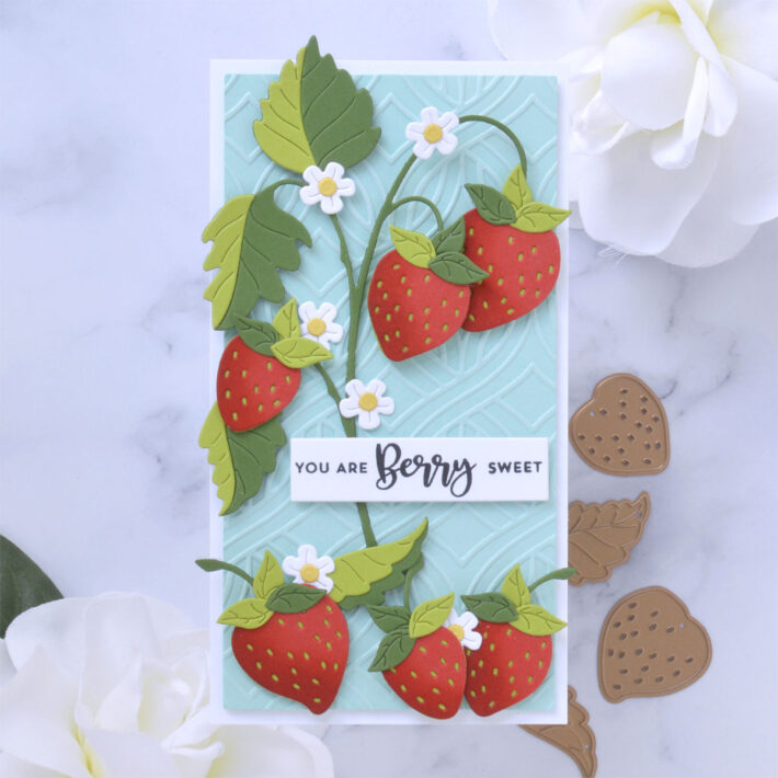 August 2022 Large Die of the Month Preview & Tutorials – Strawberry Patch