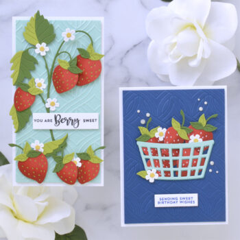 August 2022 Large Die of the Month Preview & Tutorials – Strawberry Patch