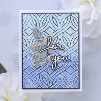 August 2022 Embossing Folder of the Month Preview & Tutorials – Intertwined Lattice
