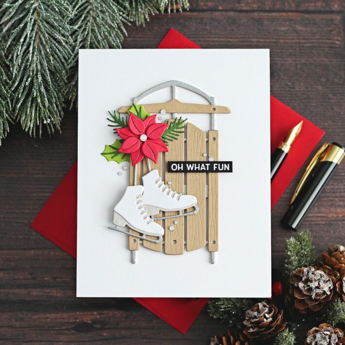 Spellbinders Celebrate the Season Collection - Winter Sled Card