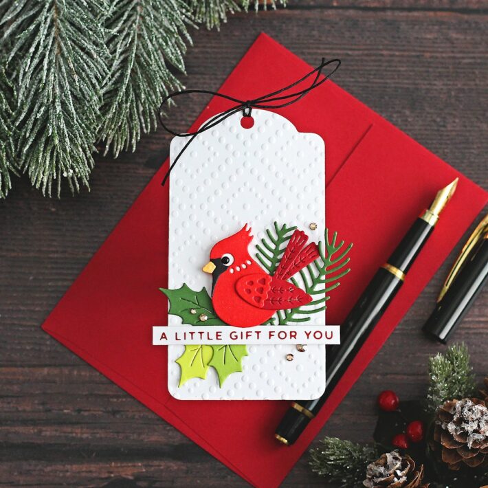 Spellbinders Celebrate the Season Collection - Tweet Cardinal Gift for You Tag