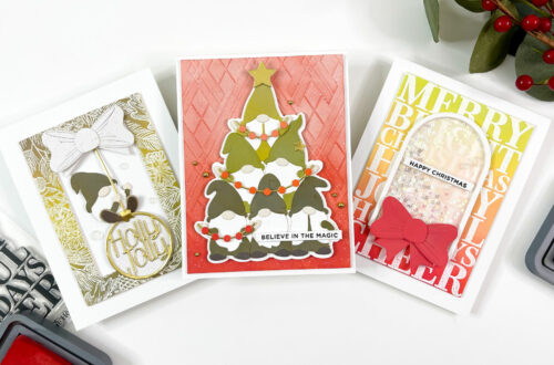 Spellbinders Gnome for Christmas Collection Cards with Babi Kind