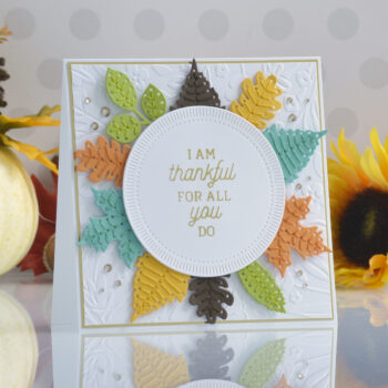 September 2022 Small Die of the Month Preview & Tutorials – Stitched Fall Leaves