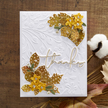 September 2022 Embossing Folder of the Month Preview & Tutorials – Scattered Fall