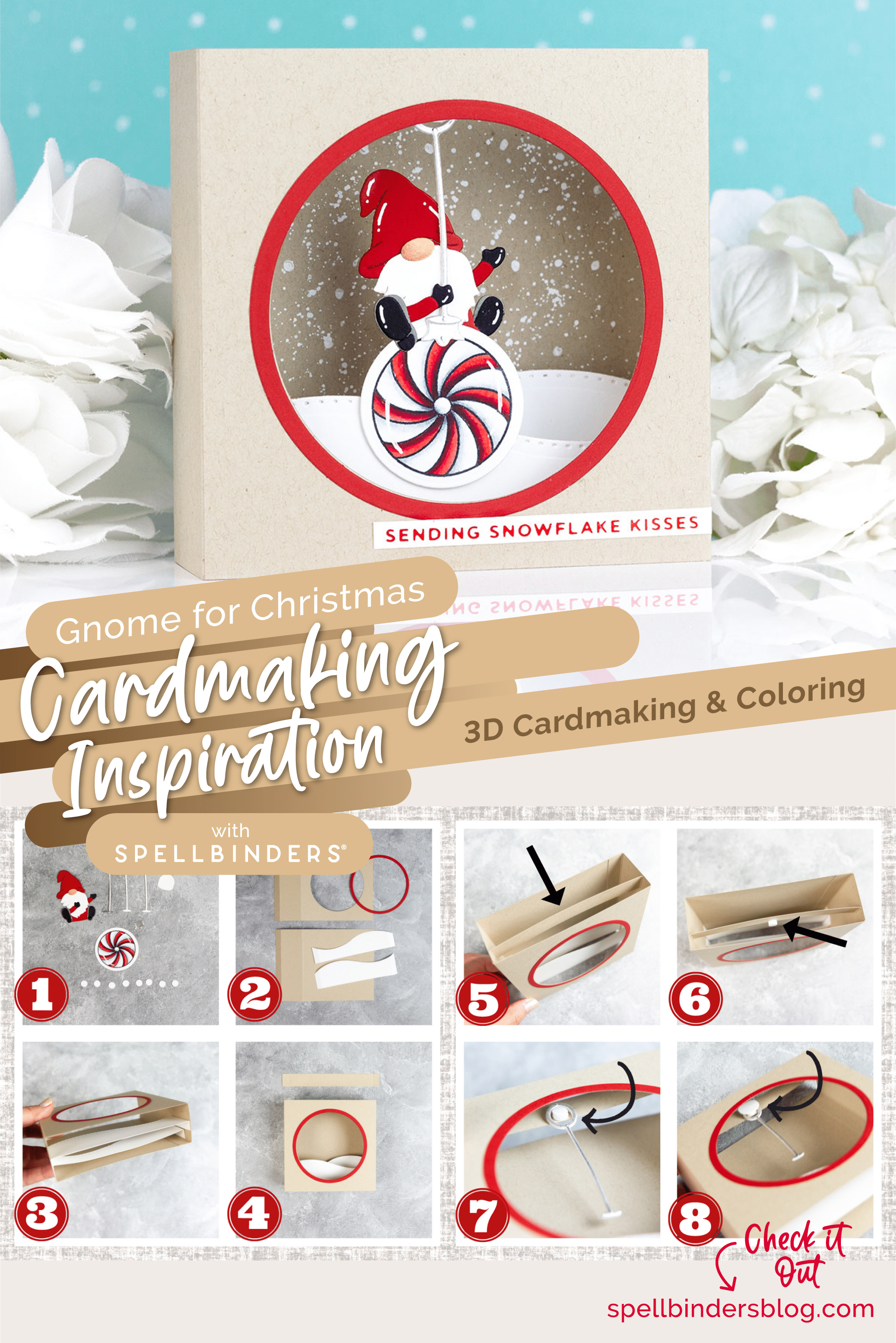 Spellbinders Gnome for Christmas 3D Cardmaking Inspiration