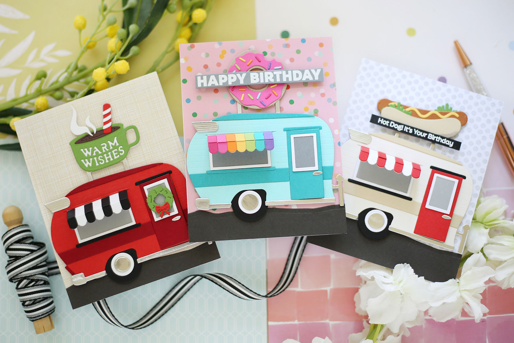 Sweet & Savory Etched Dies from Warm Wishes Camper Collection