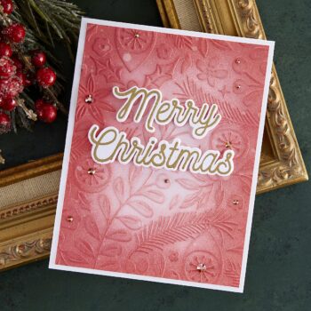 October 2022 Embossing Folder of the Month Preview & Tutorials – Scattered Christmas