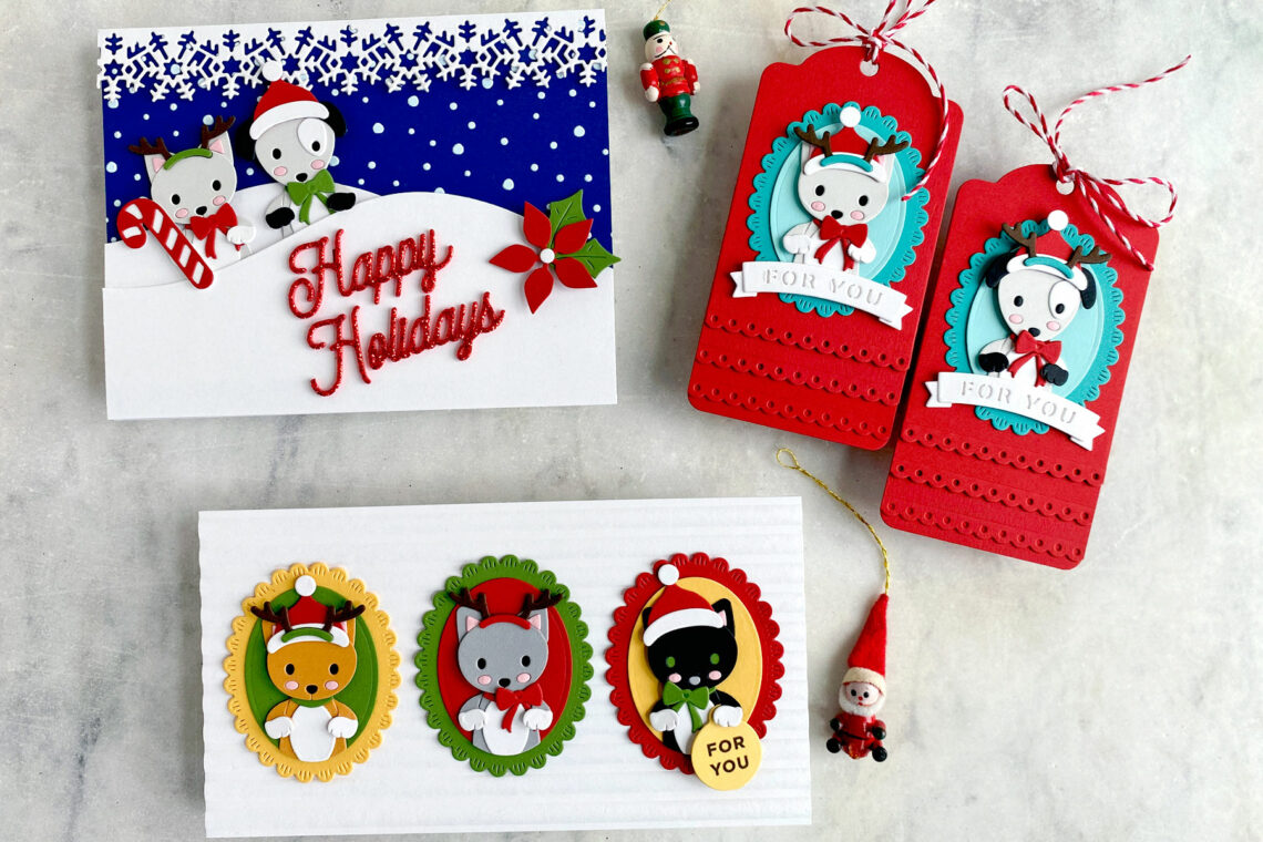 Spellbinders Holiday Cheer Enclosed - Special Pet Delivery 3 Ways with Jean Manis