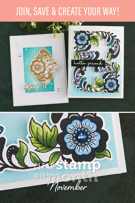 November 2022 Clear Stamp + Die of the Month Preview & Tutorials – Diamond & Arch Motif