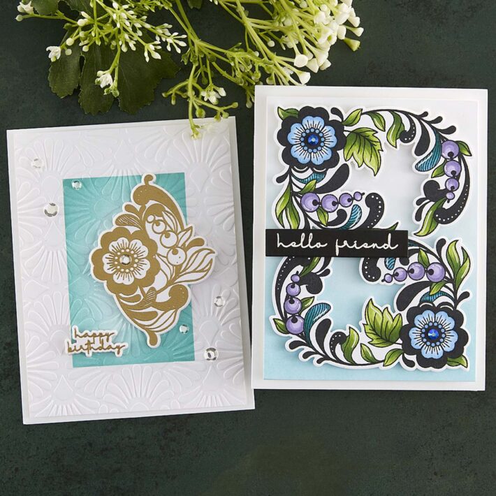 November 2022 Clear Stamp + Die of the Month Preview & Tutorials – Diamond & Arch Motif
