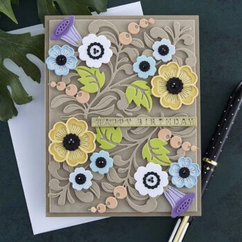 November 2022 Small Die of the Month Preview & Tutorials – Layered Floral Card Creator