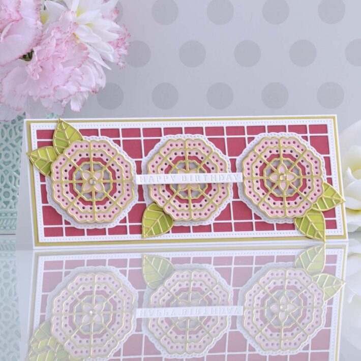 November 2022 Large Die of the Month Preview & Tutorials – Stylized Floral Kaleidoscope Slimline