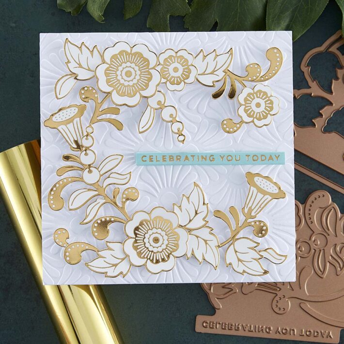 November 2022 Glimmer Hot Foil Kit of the Month Preview & Tutorials – Glimmer Edge Stylized Floral